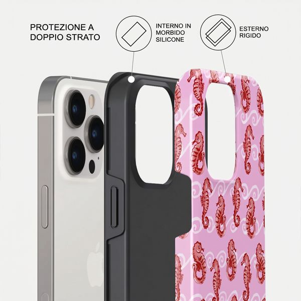 Burga Cover Posteriore Resistente con MagSafe Apple iPhone 13 Pro - Coral Reef