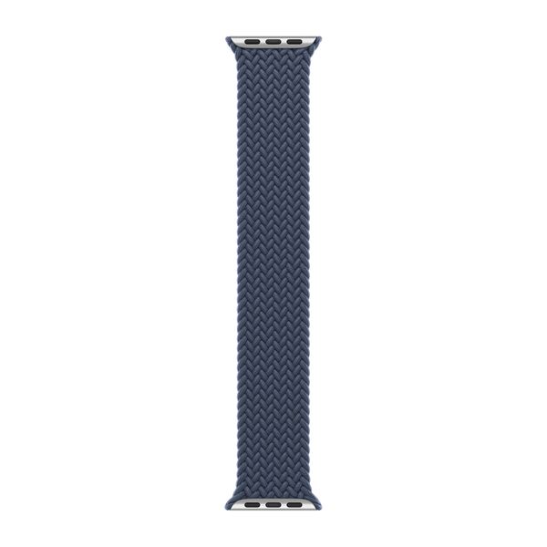 Apple Cinturino Solo intrecciato Apple Watch | 44/45/46/49 mm - Taglia 2 - Storm Blue