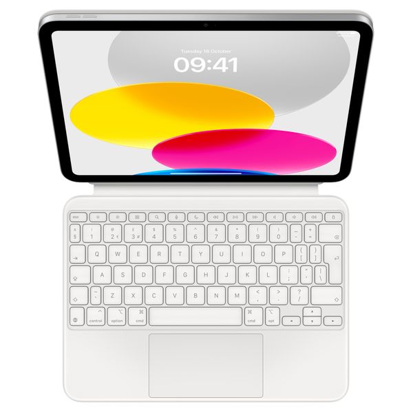 Apple Magic Keyboard Apple iPad 11 (2025) 11 pollici A16 / iPad 10 (2022) 10.9 pollici - QWERTY / UK - Bianco