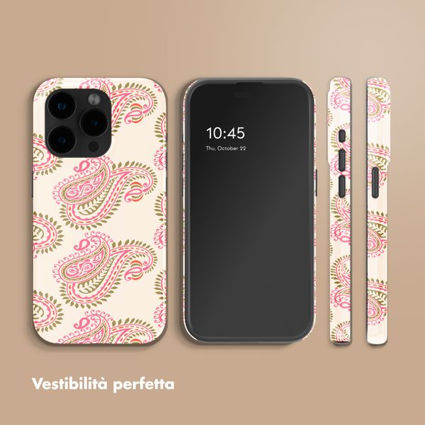 Selencia Cover posteriore Vivid con MagSafe Apple iPhone 15 Pro - Paisley Blush