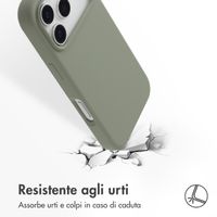 Accezz Cover in silicone liquido con MagSafe Apple iPhone 17 Pro - Cooper Green