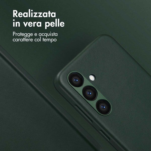Accezz Cover in Pelle con MagSafe Samsung Galaxy S24 - Cedar Green