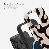 Selencia Cover posteriore Vivid con MagSafe Apple iPhone 16 Pro - Art Wave Black