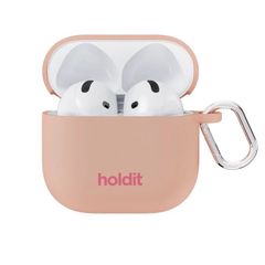 Holdit Custodia Solid Silicone Apple AirPods 4 - Bare Pink