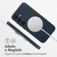 Accezz Cover in Pelle con MagSafe Samsung Galaxy S24 - Nightfall Blue