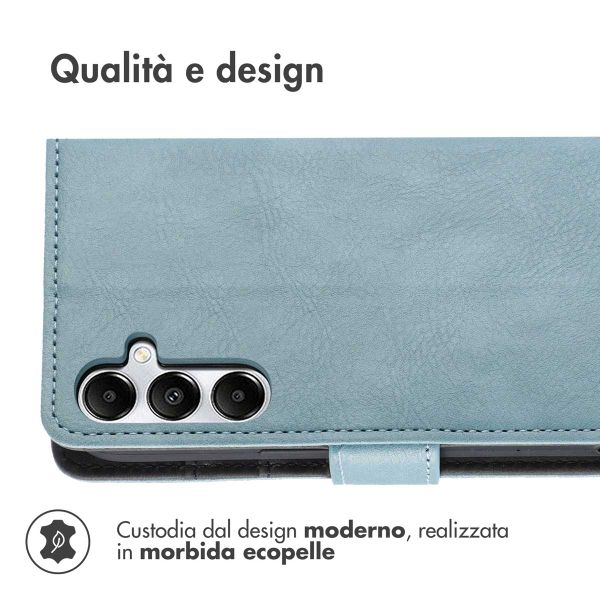 imoshion Cover a libro di Lusso Samsung Galaxy A55 - Azzurro