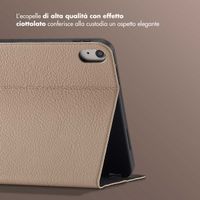 Selencia Cover Riva Apple iPad 11 (2025) 11 pollici A16 / iPad 10 (2022) 10.9 pollici - Beige