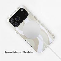 Selencia Cover posteriore Vivid con MagSafe Apple iPhone 18 Pro Max / 17 Pro Max - Desert Waves Beige