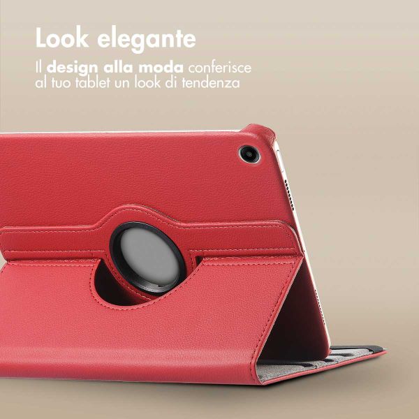 imoshion Cover Girevole a 360° Samsung Galaxy Tab A9 Plus - Rosso scuro