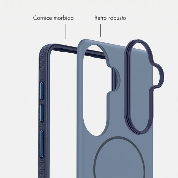 imoshion Cover posteriore Color con Thin MagSafe Ring Samsung Galaxy S26 - Blu scuro