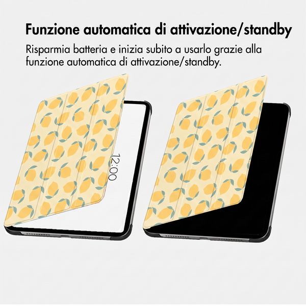 imoshion Cover Trifold Design Apple iPad 6 (2018) 9.7 pollici / iPad 5 (2017) 9.7 pollici / Air 2 (2014)/Air 1 (2013) - Citrus Dream