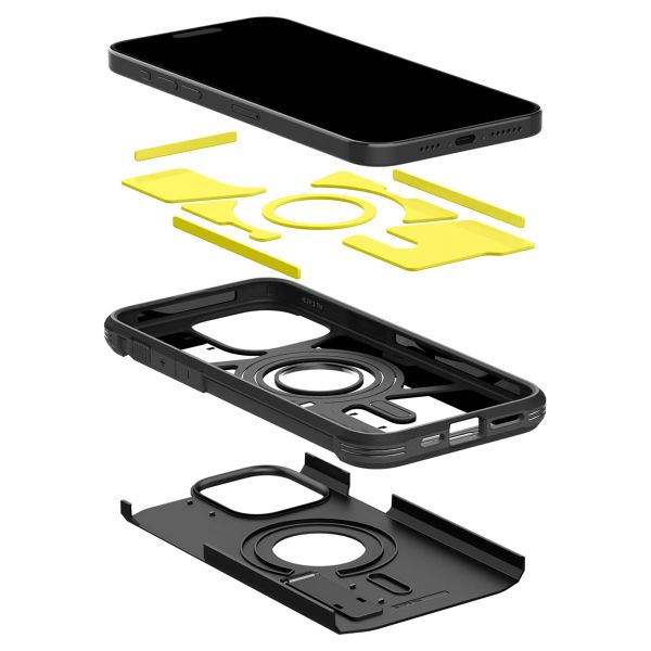Spigen Cover Posteriore Corazzata Tough con MagSafe Apple iPhone 15 Pro - Nero