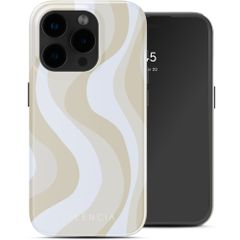 Selencia Cover posteriore Vivid con MagSafe Apple iPhone 15 Pro - Desert Waves Beige