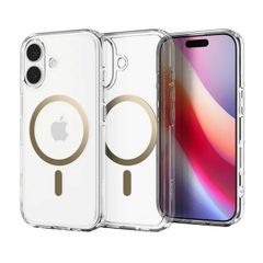Spigen Cover Posteriore Ultra Ibrida con MagSafe Apple iPhone 17 - Clear Gold