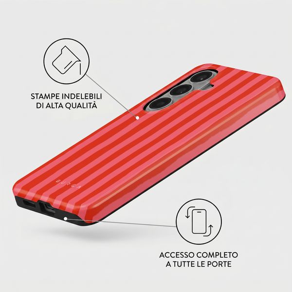 Burga Cover Posteriore Resistente con MagSafe Samsung Galaxy S26 - Pomegranate
