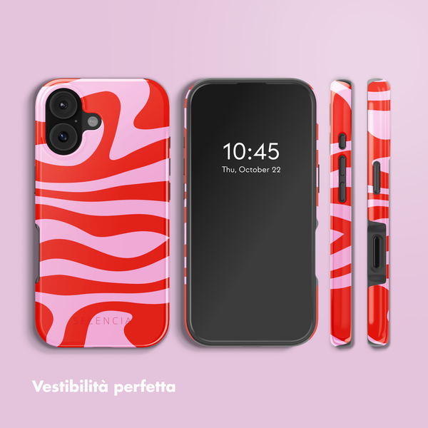 Selencia Cover posteriore Vivid con MagSafe Apple iPhone 17 - Dream Swirl Pink