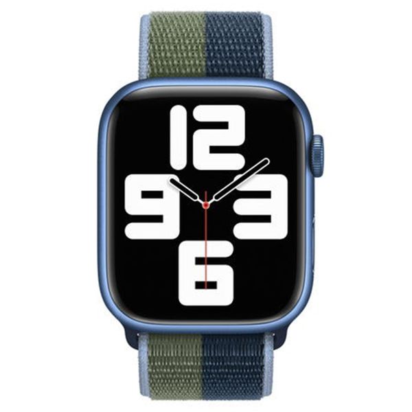 Apple Cinturino Sport Loop Apple Watch | 44/45/46/49 mm - Abyss Blue/Moss Green