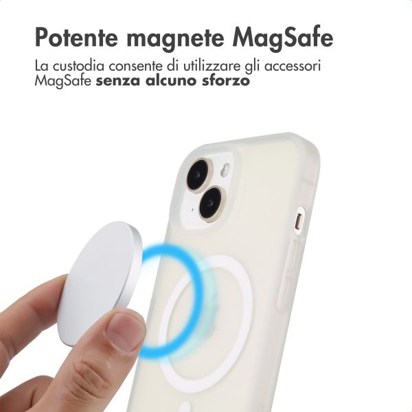 imoshion Cover posteriore Color Guard con MagSafe Apple iPhone 15 - Bianco