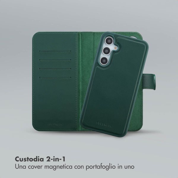 Selencia Libreria rimovibile Olyn con MagSafe Samsung Galaxy A35 / A55 - Verde