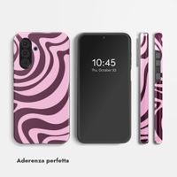 Selencia Cover Posteriore Vivid Samsung Galaxy A36 / A56 - Wavy Swirl Pink Plum