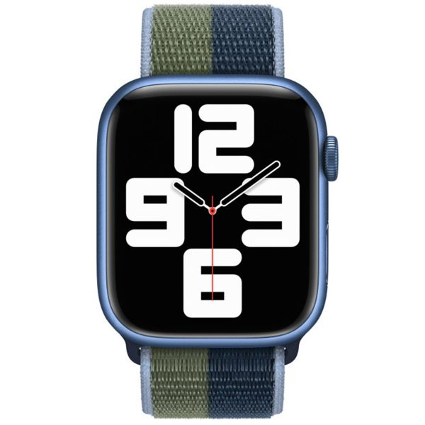 Apple Cinturino Sport Loop Apple Watch | 38/40/41/42 mm - Abyss Blue/Moss Green