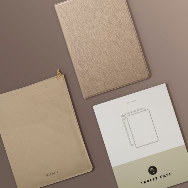 Selencia Cover Riva Apple iPad Air 11 pollici (2026) M4 / (2025) M3 / (2024) M2 / Air 5 (2022) / Air 4 (2020) - Beige