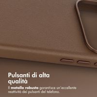 Accezz Cover in Pelle con MagSafe Apple iPhone 18 Pro Max / 17 Pro Max - Marrone caffè