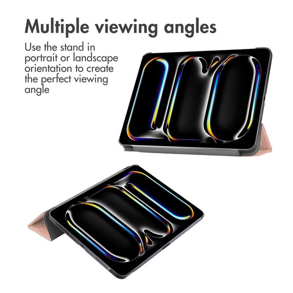 imoshion Cover a libro Trifold Apple iPad Pro 13 (2025) M5 / (2024) M4 - Oro rosa