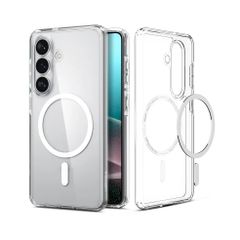 Spigen Cover Posteriore Ultra Ibrida con MagSafe Samsung Galaxy S26 - Clear / White