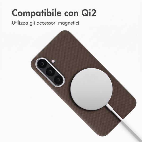 Accezz Cover Mesh con MagSafe Samsung Galaxy S25 / S24 - Marrone