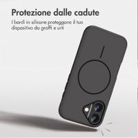 imoshion Cover posteriore Color con Thin MagSafe Ring Apple iPhone 16 - Nero