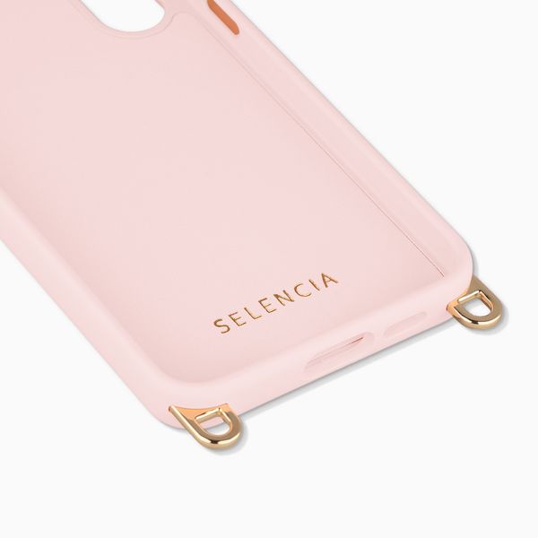 Selencia Cover posteriore Rivièra con MagSafe con ganci rimovibili Samsung Galaxy S24 FE - Sorbet Pink