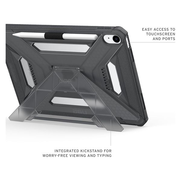 UAG Custodia posteriore Scout Plus con supporto Apple iPad 11 (2025) 11 pollici A16 / iPad 10 (2022) 10.9 pollici - Ash