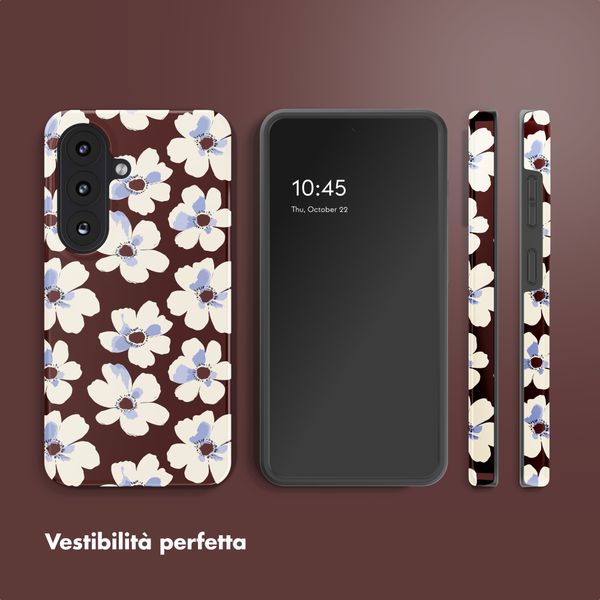 Selencia Cover Posteriore Vivid Samsung Galaxy S26 - Choco Flower Pop
