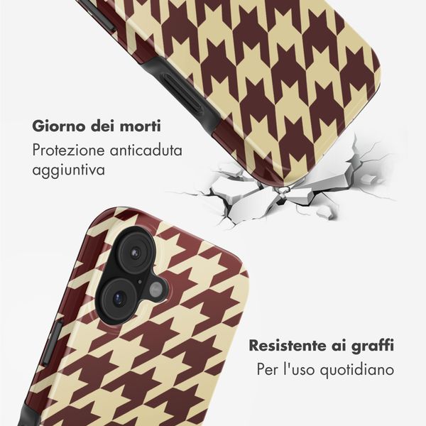 Selencia Cover posteriore Vivid con MagSafe Apple iPhone 17 Pro - Pied-de-Poule