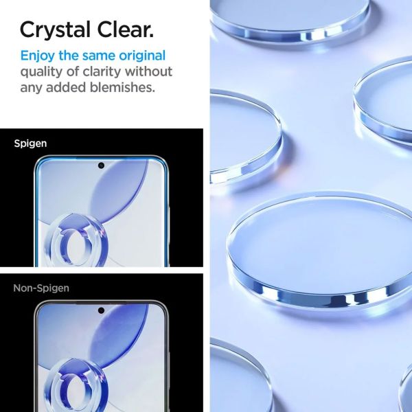 Spigen Vetro temperato GLAStR EZ Fit, confezione da 2 + Applicatore Samsung Galaxy S25 / S24