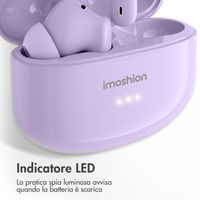imoshion Aura Pro Auricolari in-ear wireless - Cancellazione attiva del rumore (ANC) - Lavender Lilac