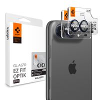 Spigen Optik Pro EZ Fit Lens Protector confezione da 2 Apple iPhone Duo - Black