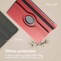imoshion Cover Girevole a 360° Samsung Galaxy Tab A9 Plus - Rosso scuro