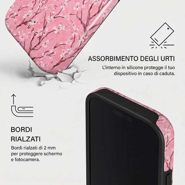 Burga Cover Posteriore Resistente con MagSafe Apple iPhone 16 Pro - Sakura