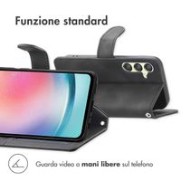 imoshion Cover a libro con Cordino Samsung Galaxy A25 (5G) - Nero