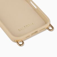Selencia Cover posteriore Rivièra con MagSafe con ganci rimovibili Apple iPhone 16 - Milky Latte