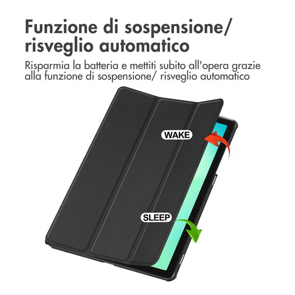 imoshion Cover a libro Trifold Samsung Galaxy Tab A11 Plus - Nero