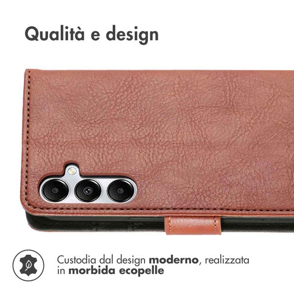 imoshion Cover a libro di Lusso Samsung Galaxy A35 - Marrone