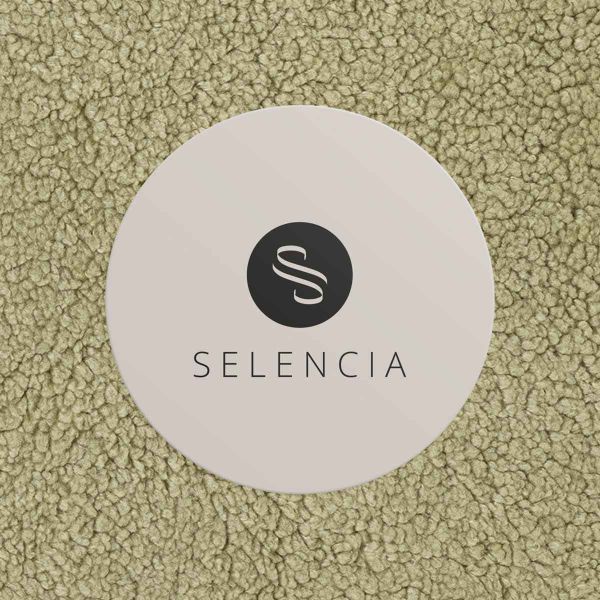 Selencia Cover Teddy per laptop 13-14 pollici - Laptopsleeve - Sage Green