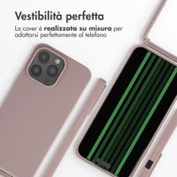 imoshion Cover in Silicone con Cordino Apple iPhone 15 Pro Max - Sand Pink