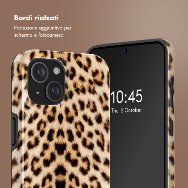 Selencia Cover posteriore Vivid con MagSafe Apple iPhone 15 - Wild Leo