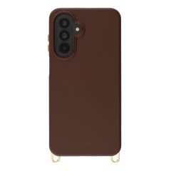 Selencia Cover posteriore Rivièra con MagSafe con ganci rimovibili Samsung Galaxy A17 (5G) / (4G) - Choco Brown