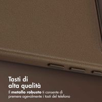 Accezz Cover in Pelle con MagSafe Apple iPhone Air - Marrone caffè