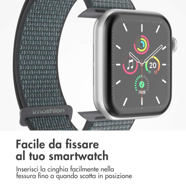 imoshion Cinturino in nylon Apple Watch | 44/45/46/49 mm - Ash Green